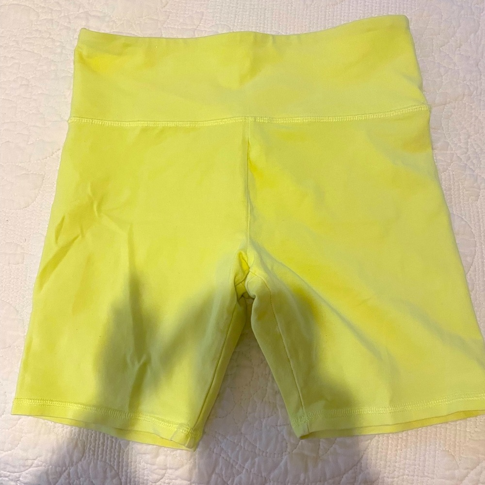 Bright green shorts…..forever 21….size small